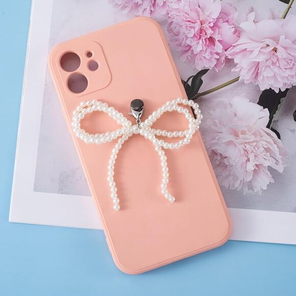 Pearl Bow Shoe Charms - Picture 4 of 5